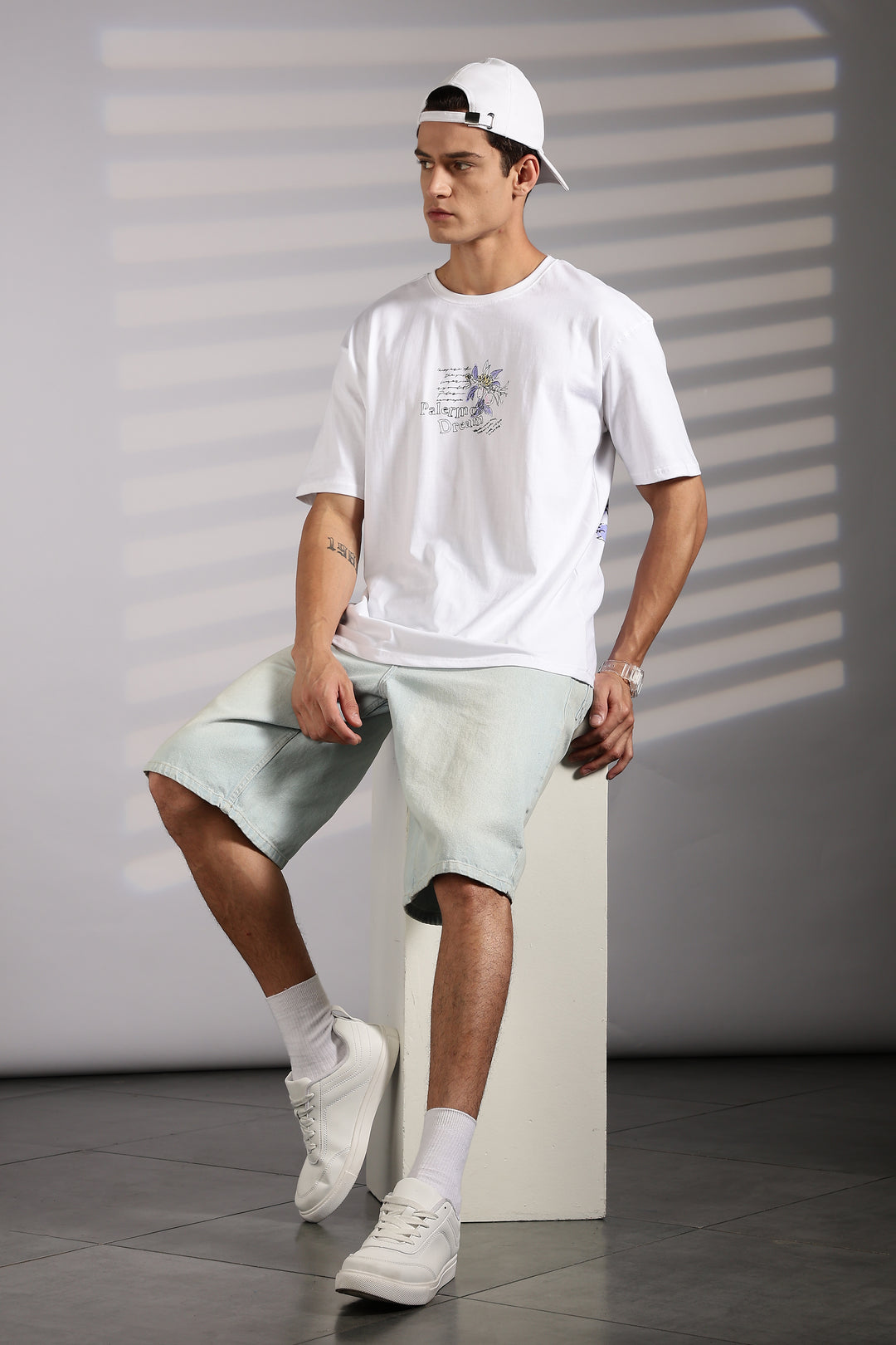 Perfect Landscape: White Oversized T-shirt