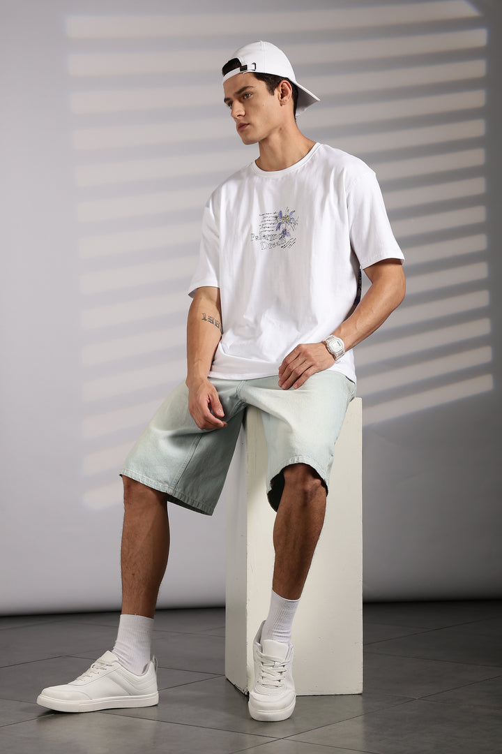 Perfect Landscape: White Oversized T-shirt