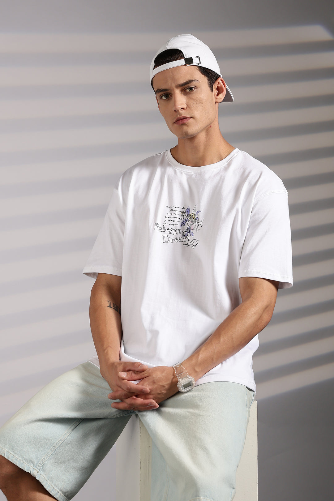 Perfect Landscape: White Oversized T-shirt