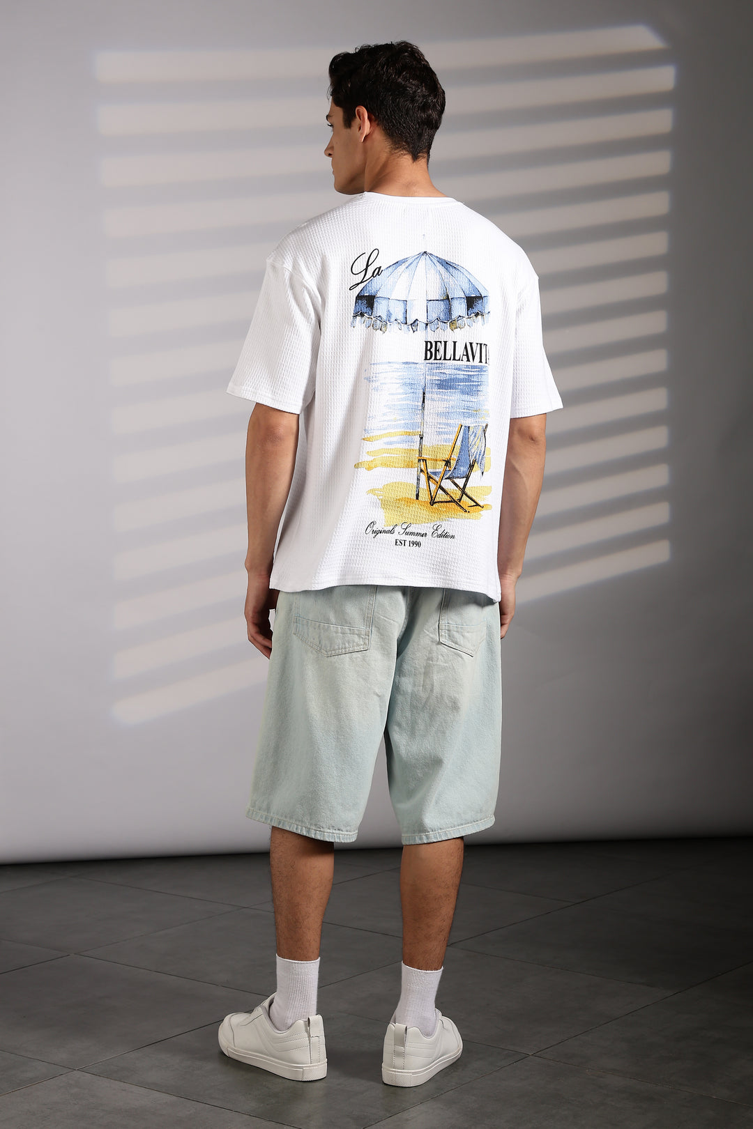 French Sunset Textured fabric oversized Tshirt