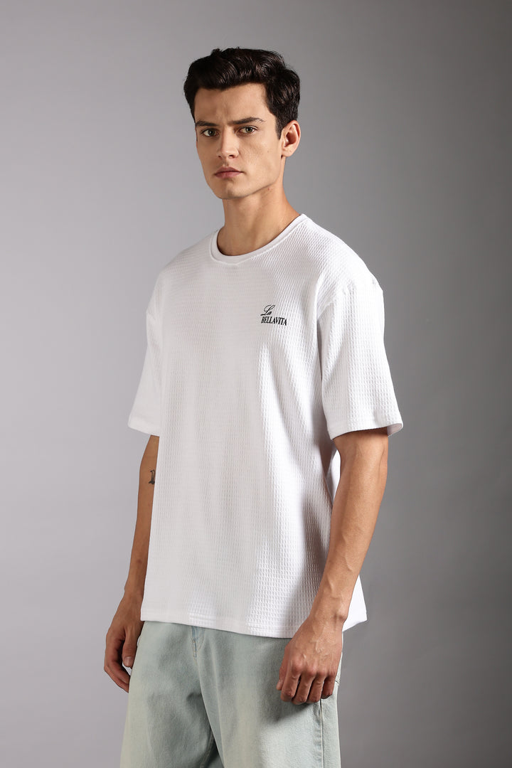 French Sunset Textured fabric oversized Tshirt