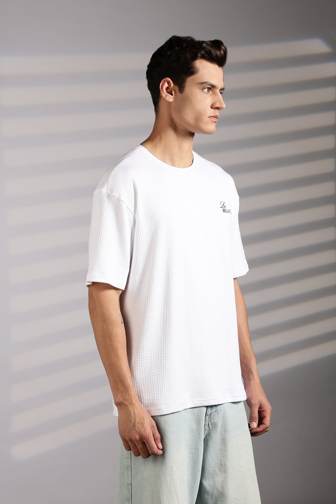 French Sunset Textured fabric oversized Tshirt