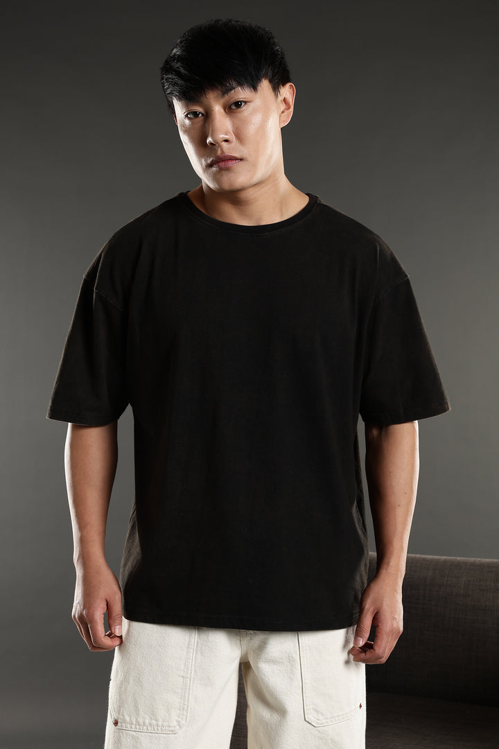 Strong and Gorgeous: Washed Black Oversized T-shirt