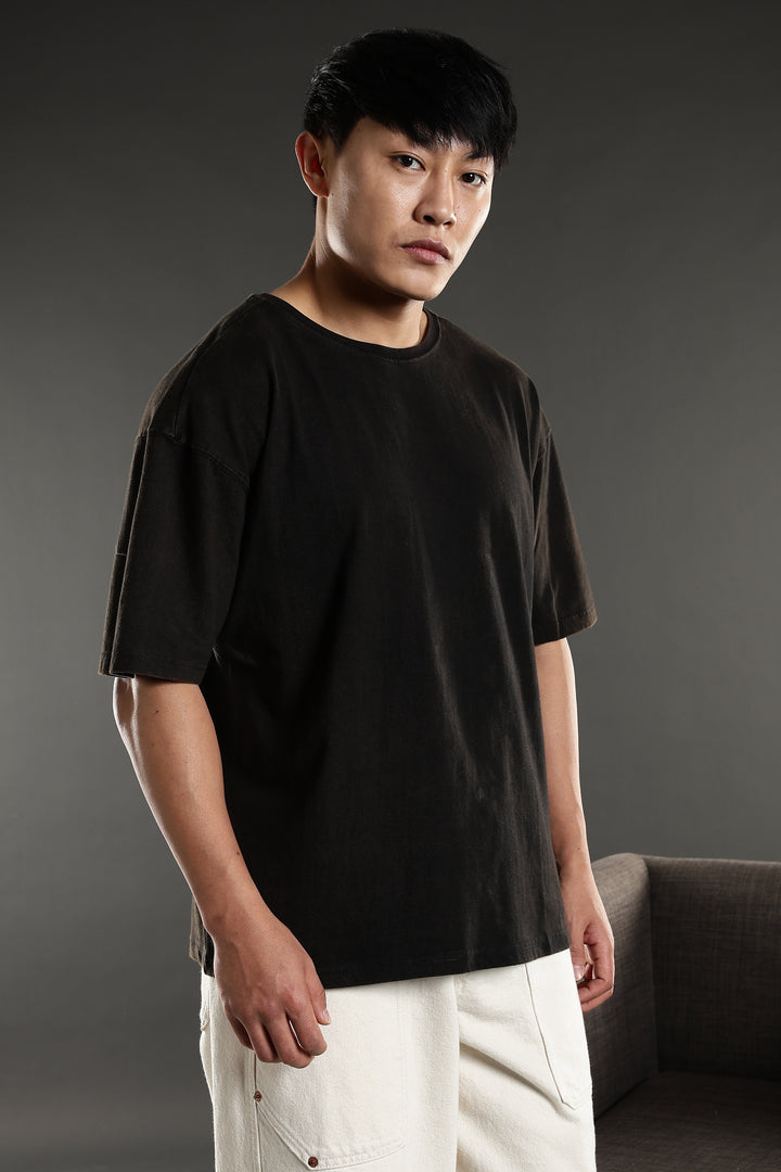 Strong and Gorgeous: Washed Black Oversized T-shirt