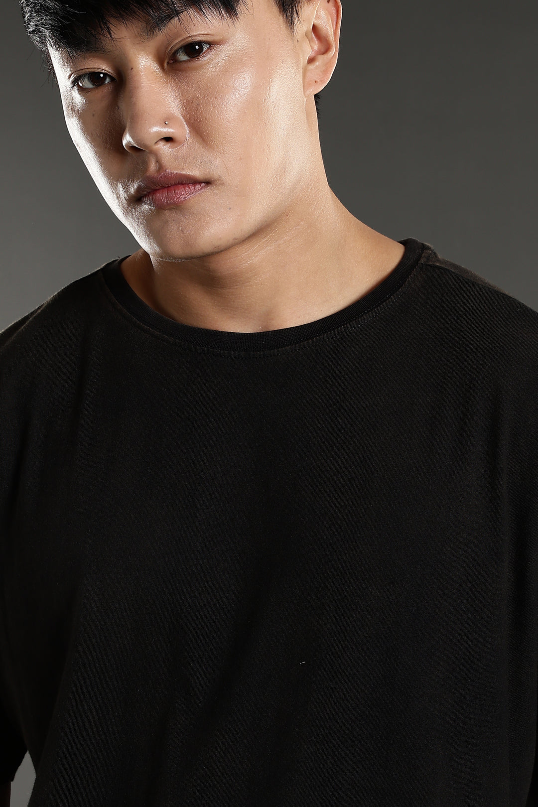 Strong and Gorgeous: Washed Black Oversized T-shirt