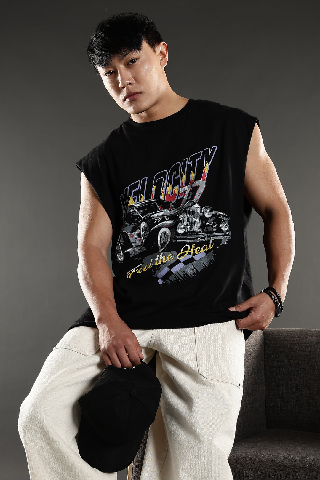 Velocity: Black Oversized Tank