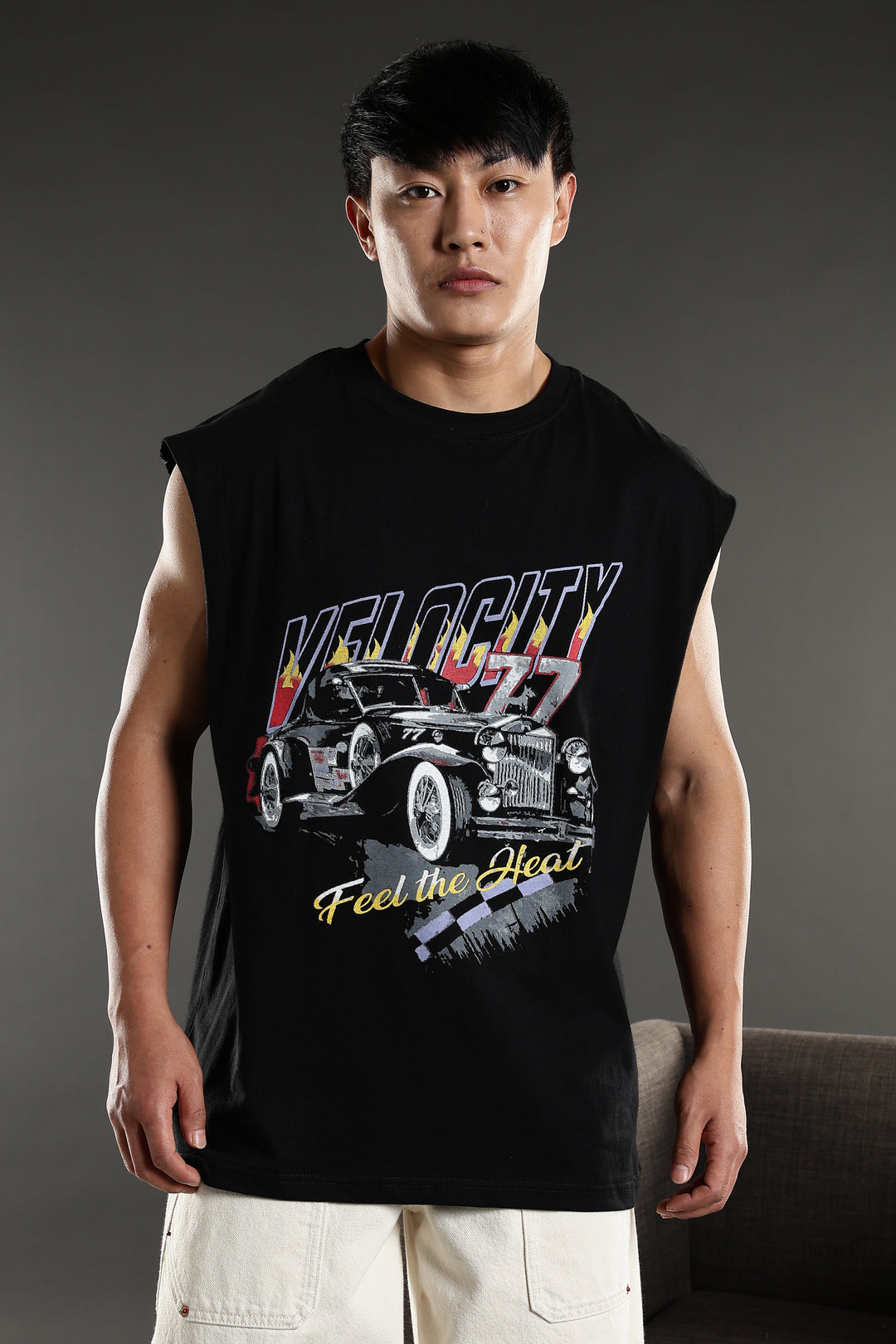 Velocity: Black Oversized Tank