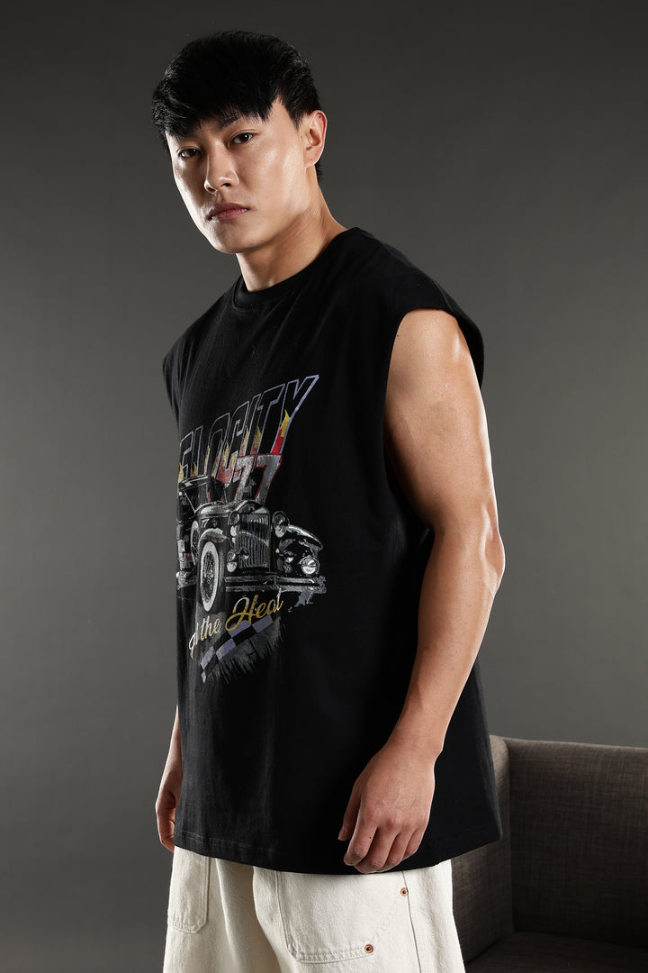 Velocity: Black Oversized Tank