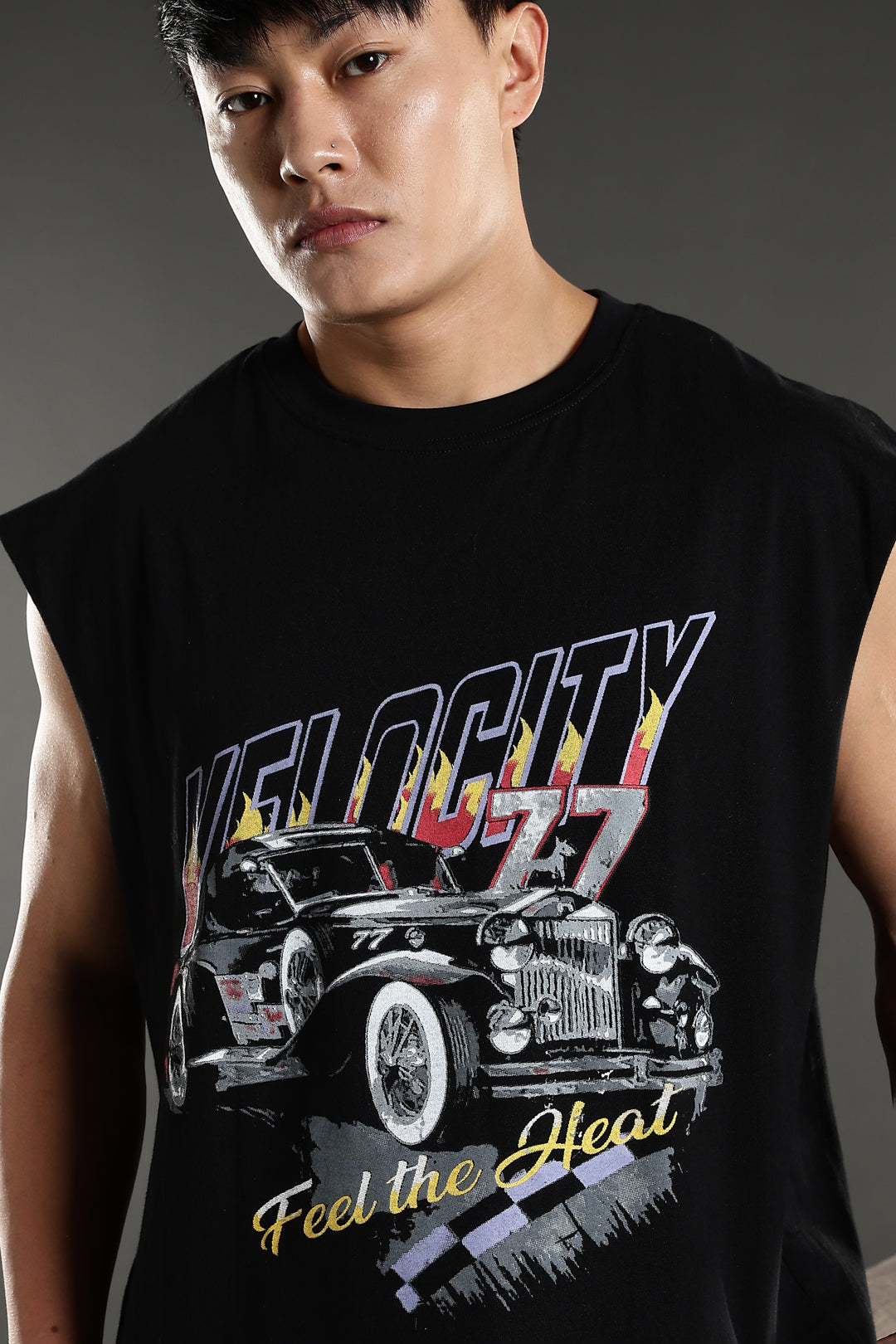 Velocity: Black Oversized Tank