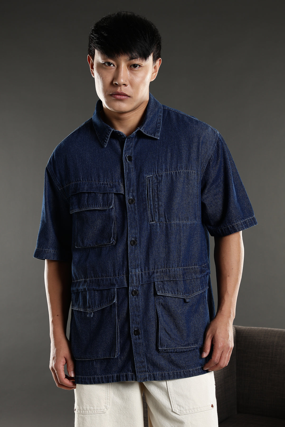 Denims: Utility Cargo Oversized Shirt