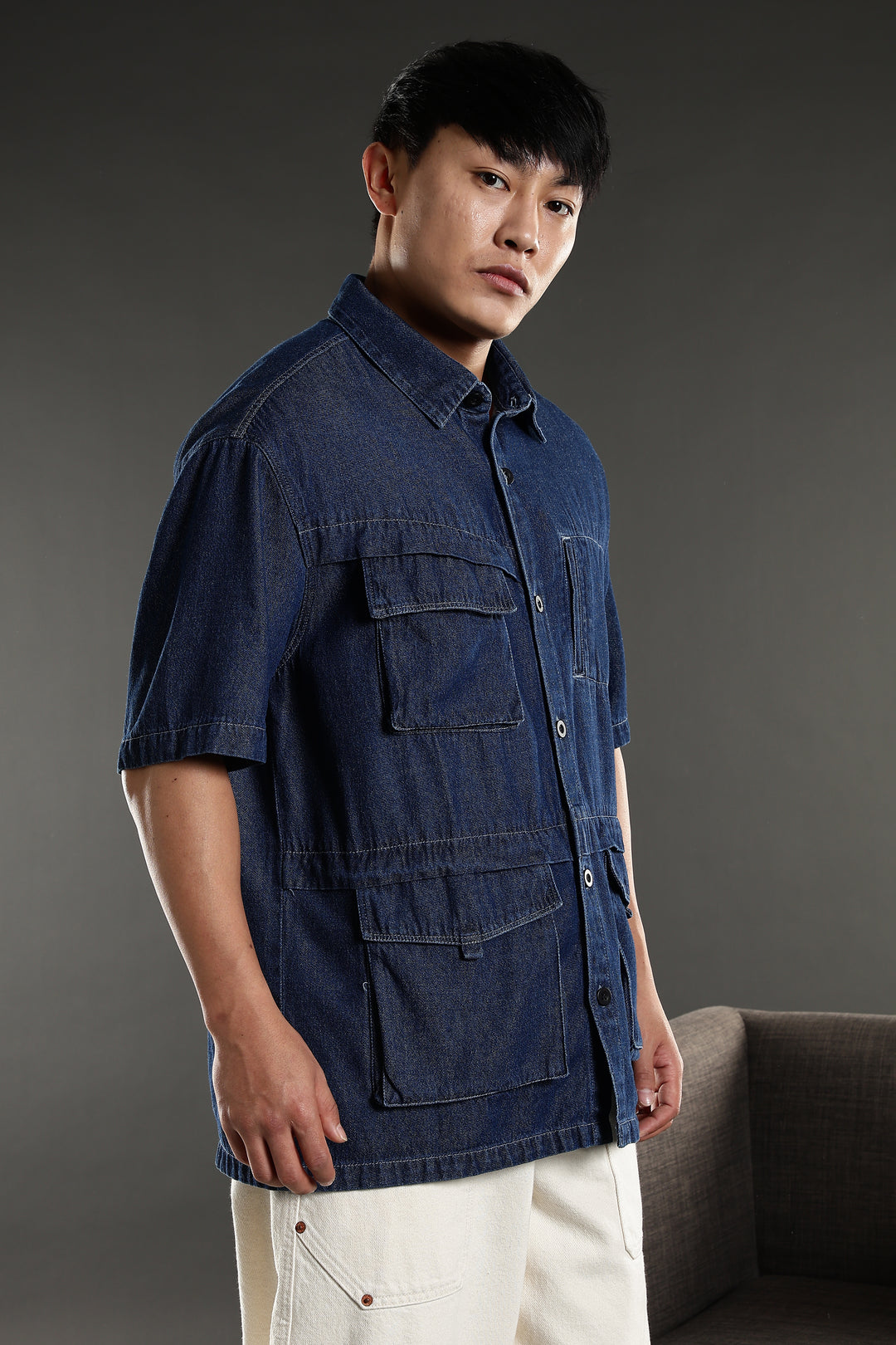 Denims: Utility Cargo Oversized Shirt