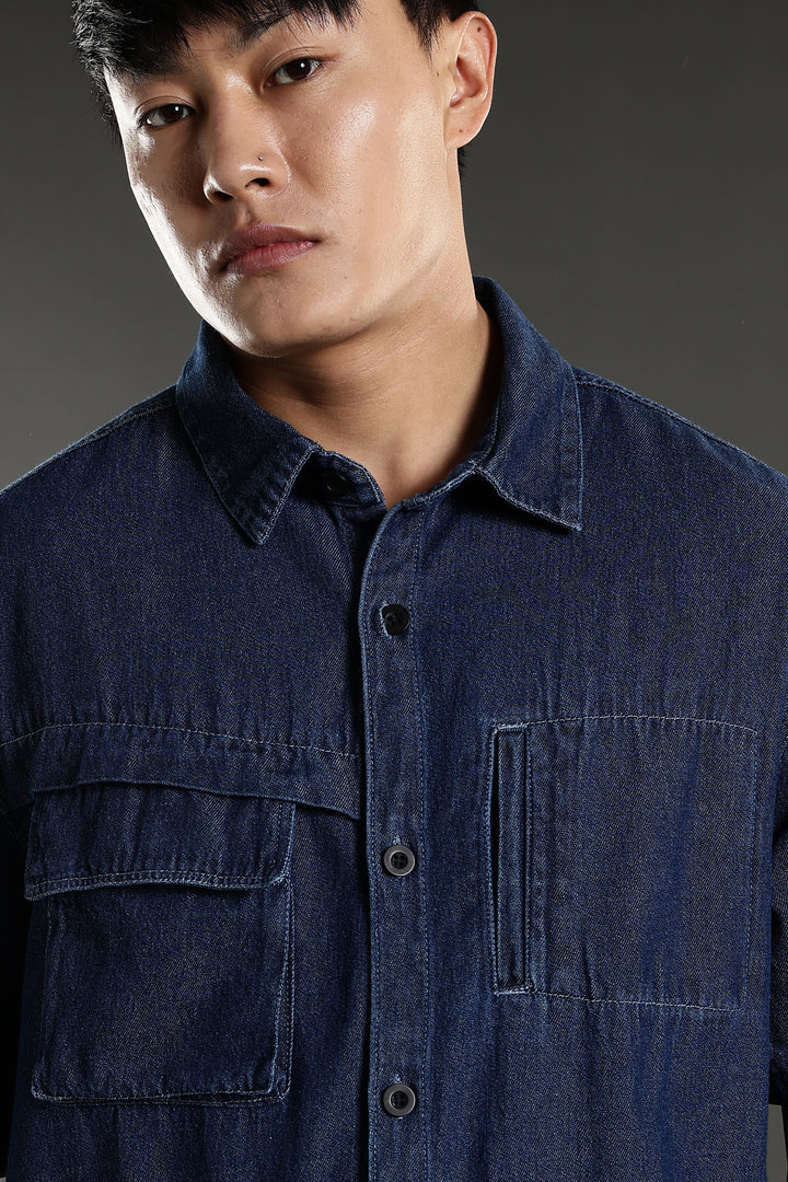 Denims: Utility Cargo Oversized Shirt