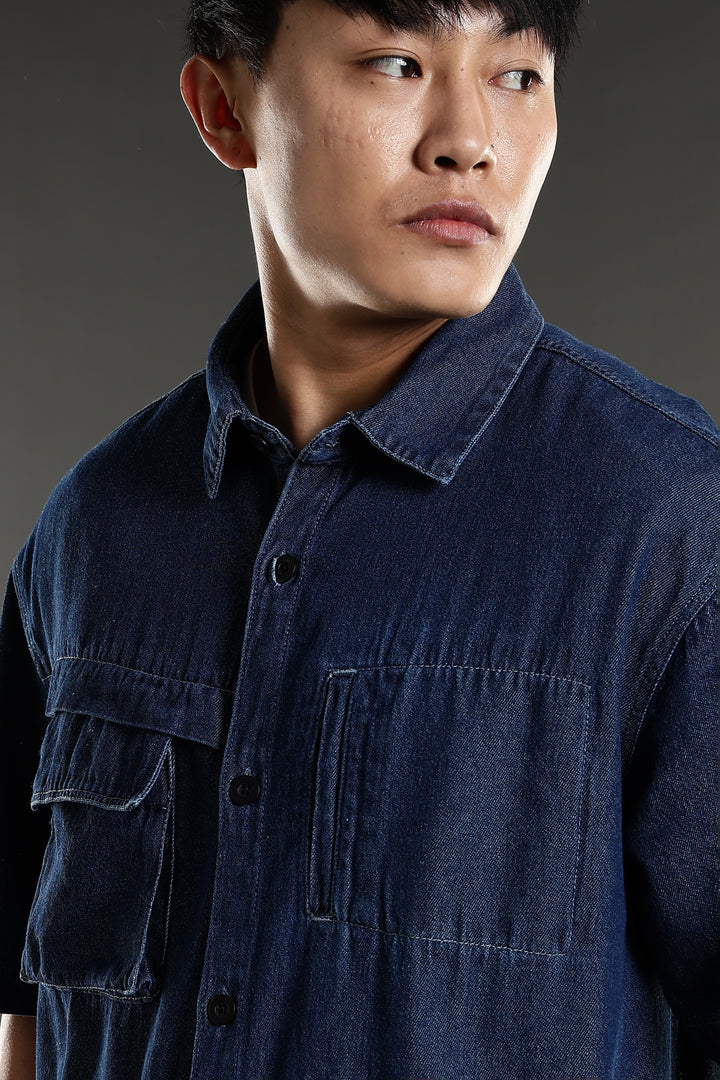 Denims: Utility Cargo Oversized Shirt