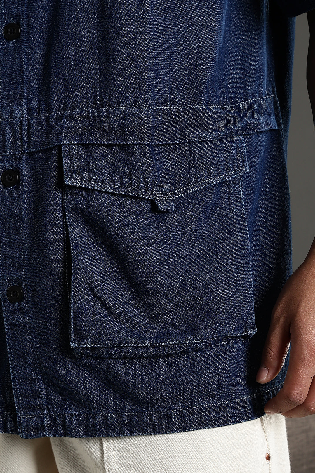 Denims: Utility Cargo Oversized Shirt