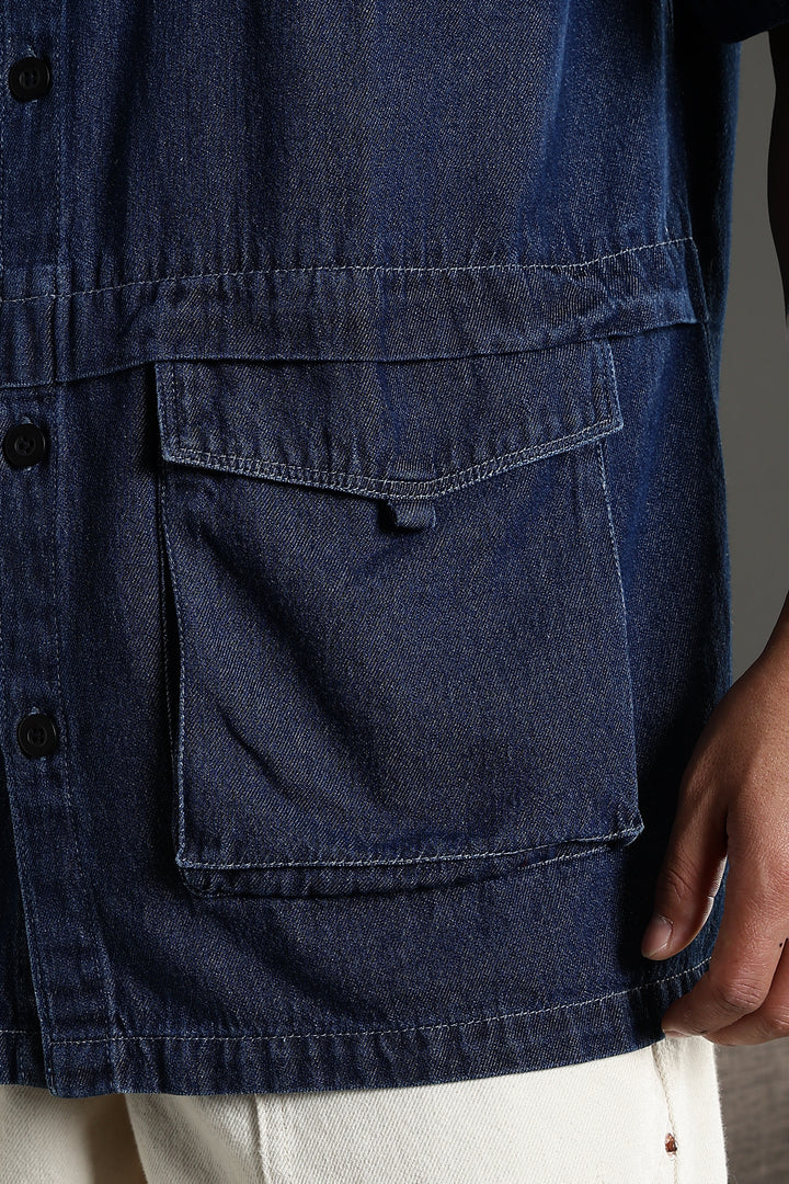 Denims: Utility Cargo Oversized Shirt