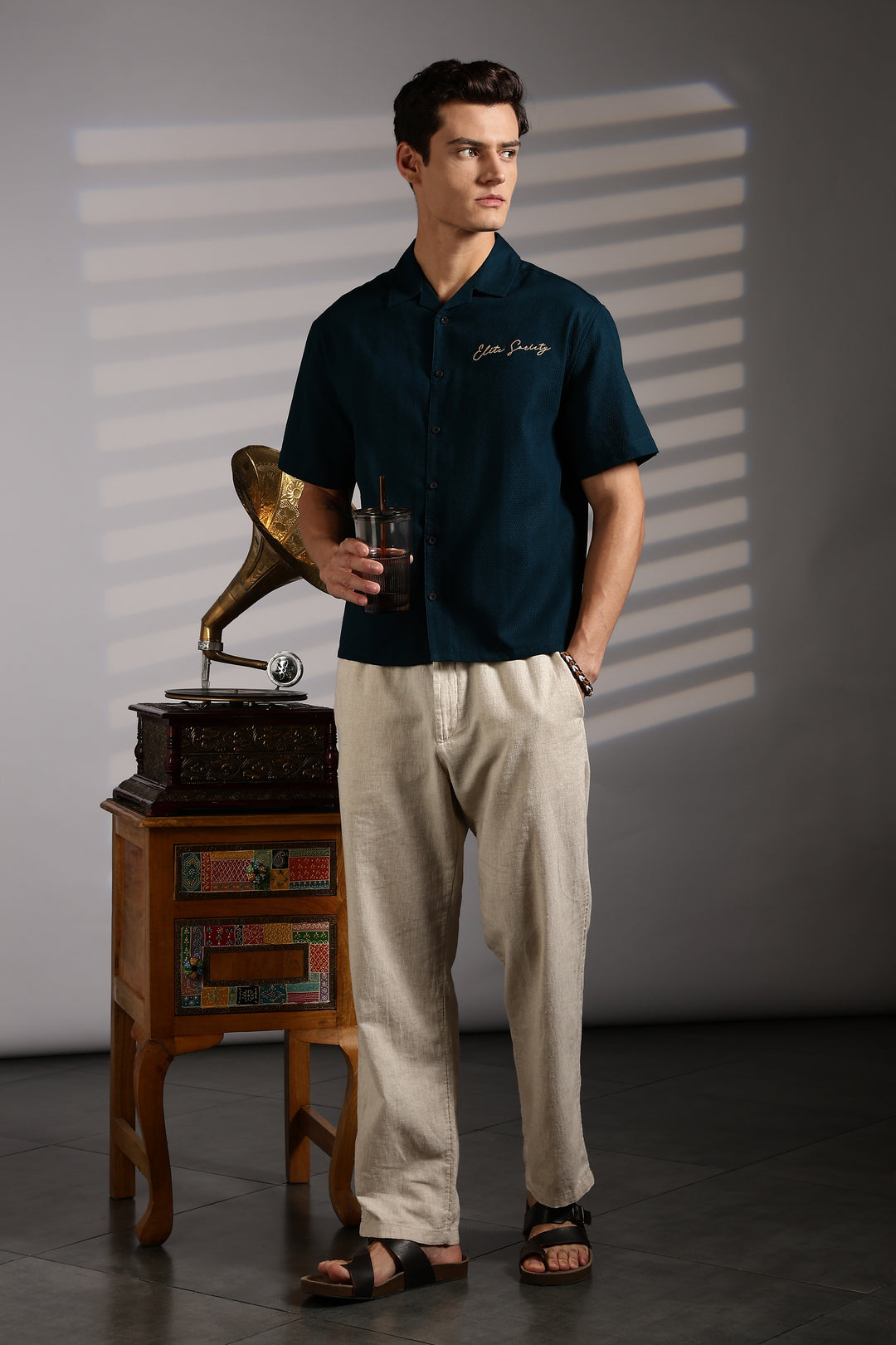 Elite Society: Embroidery Boxy Fit Shirt