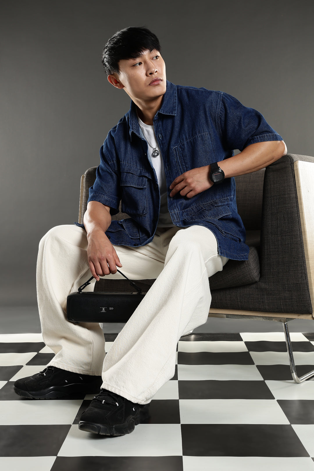 Denims: Utility Cargo Oversized Shirt