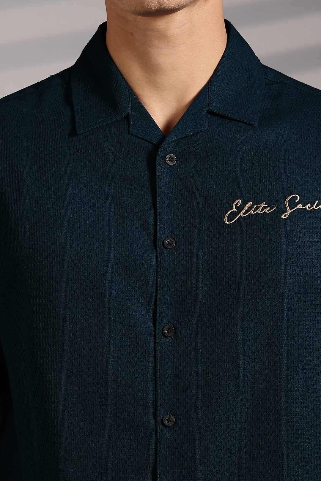 Elite Society: Embroidery Boxy Fit Shirt