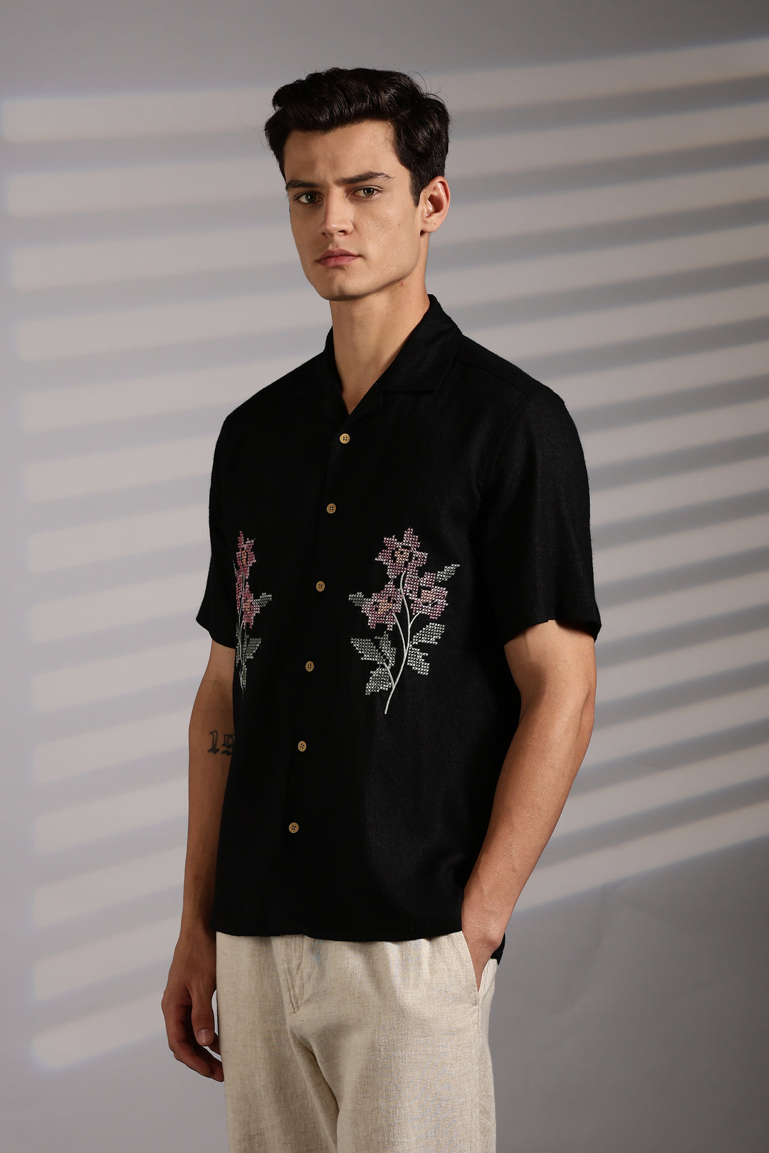 Cross Stitch Embroidery Shirt