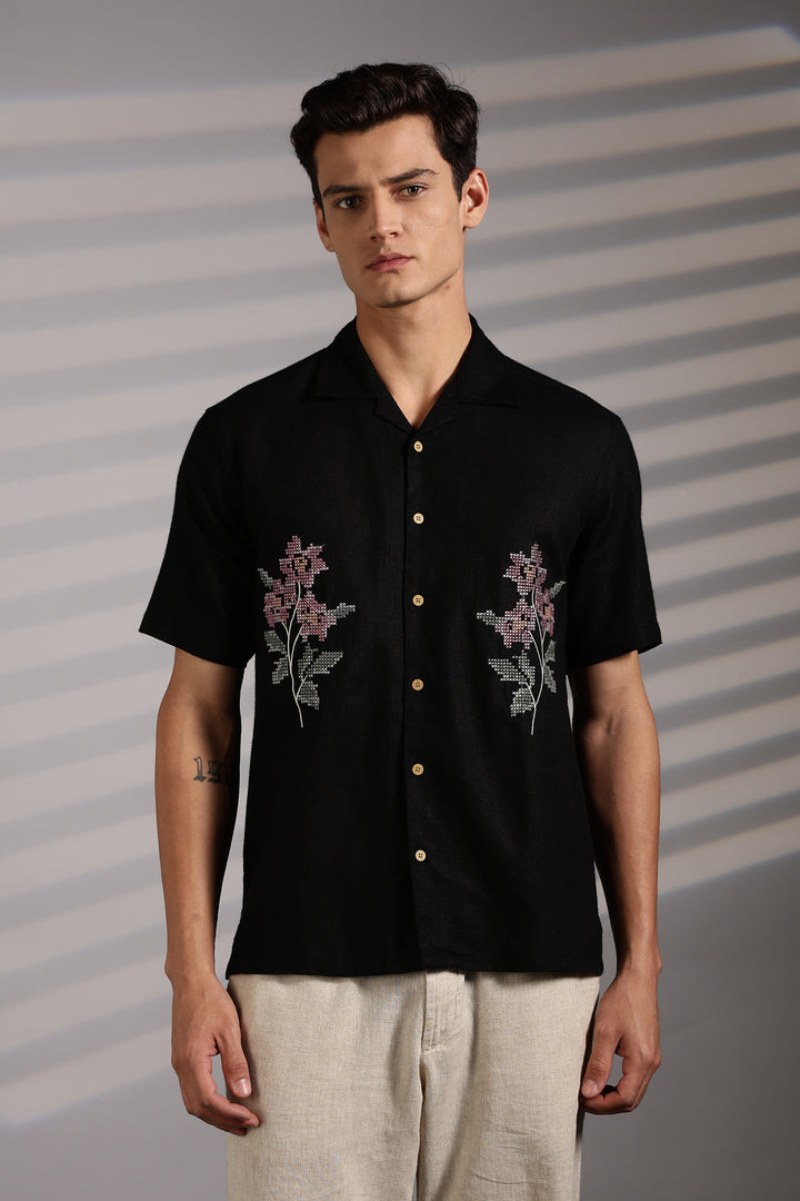 Cross Stitch Embroidery Shirt
