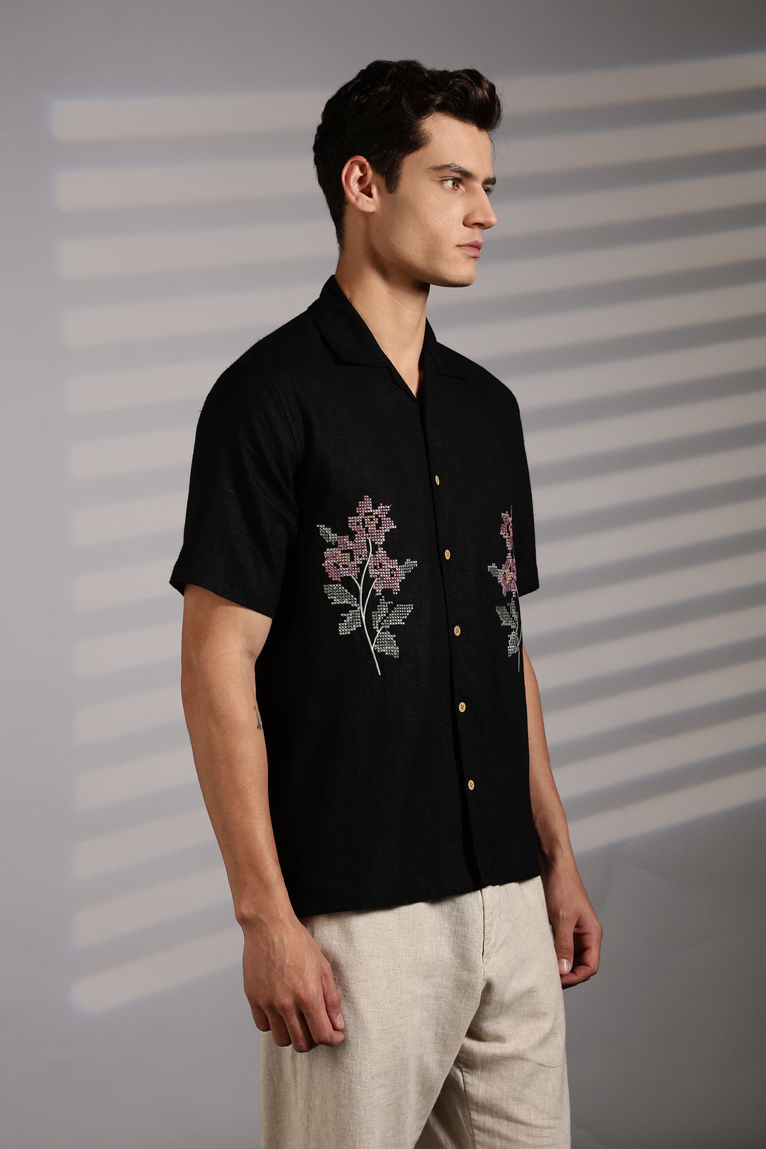 Cross Stitch Embroidery Shirt