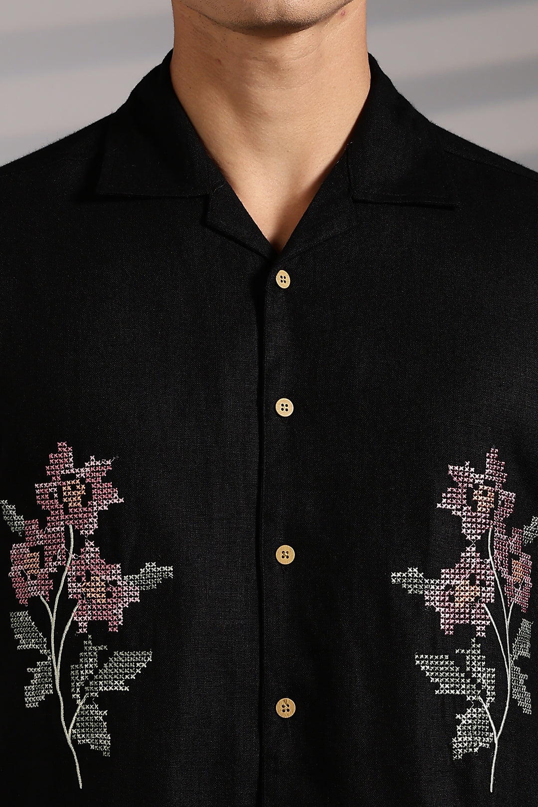Cross Stitch Embroidery Shirt