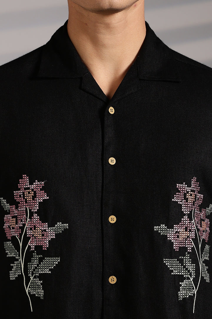 Cross Stitch Embroidery Shirt