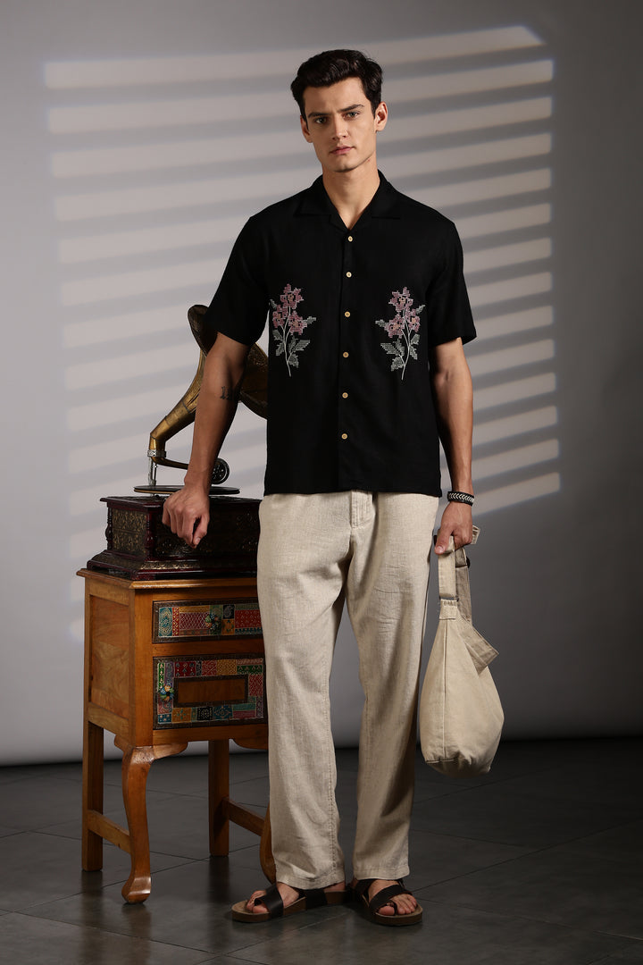 Cross Stitch Embroidery Shirt