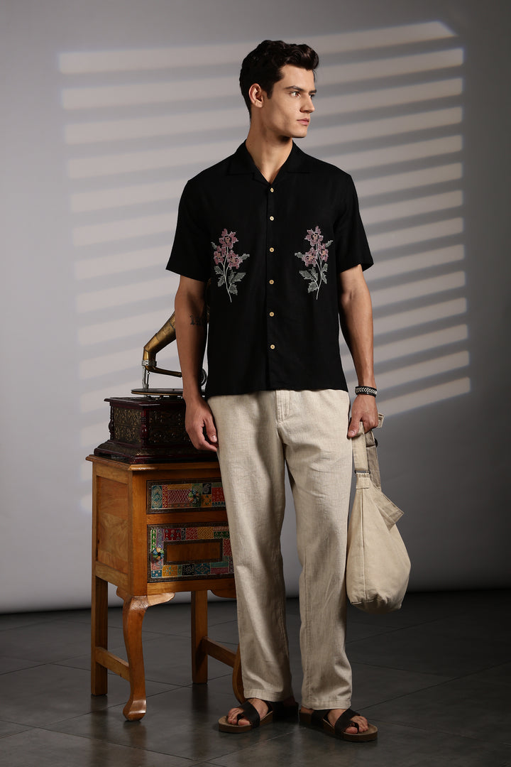 Cross Stitch Embroidery Shirt