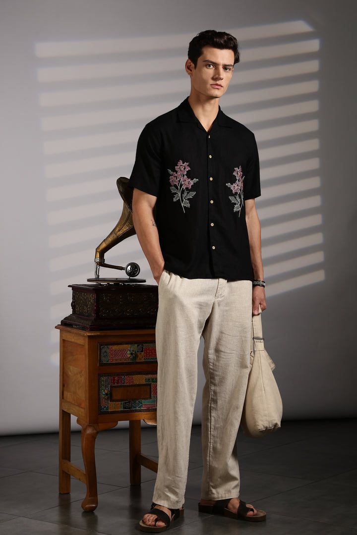 Cross Stitch Embroidery Shirt