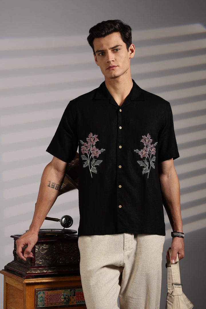 Cross Stitch Embroidery Shirt