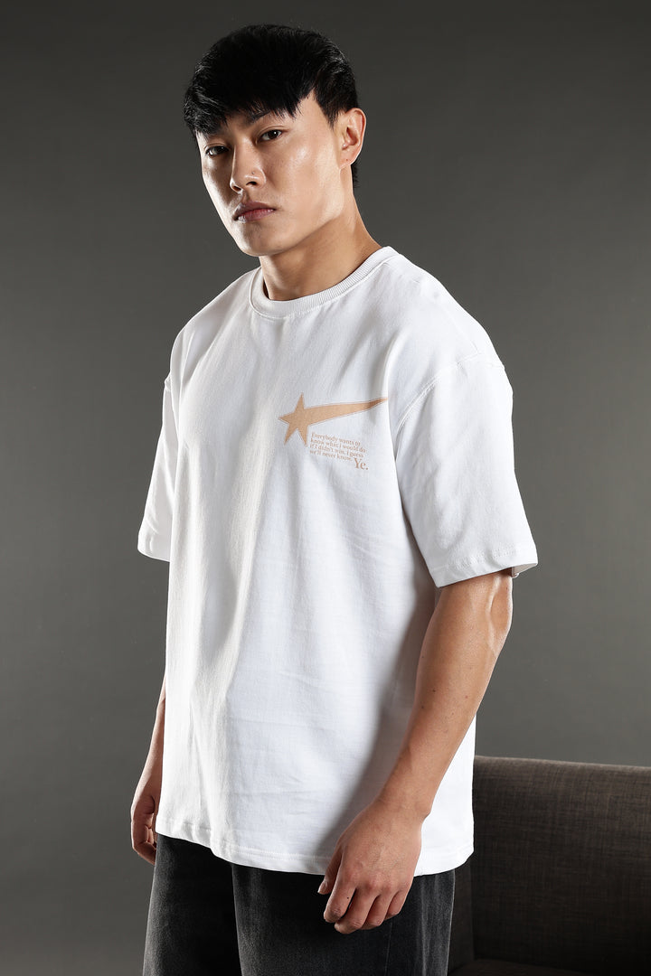 Kanye: White Oversized T-shirt