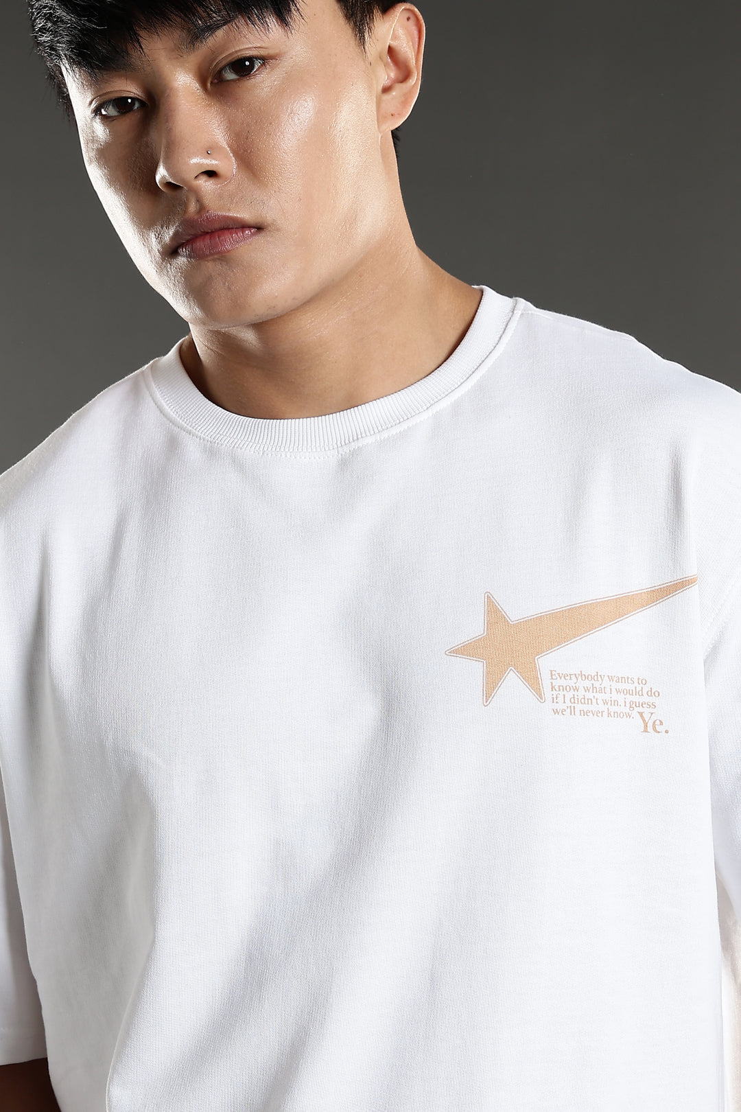 Kanye: White Oversized T-shirt