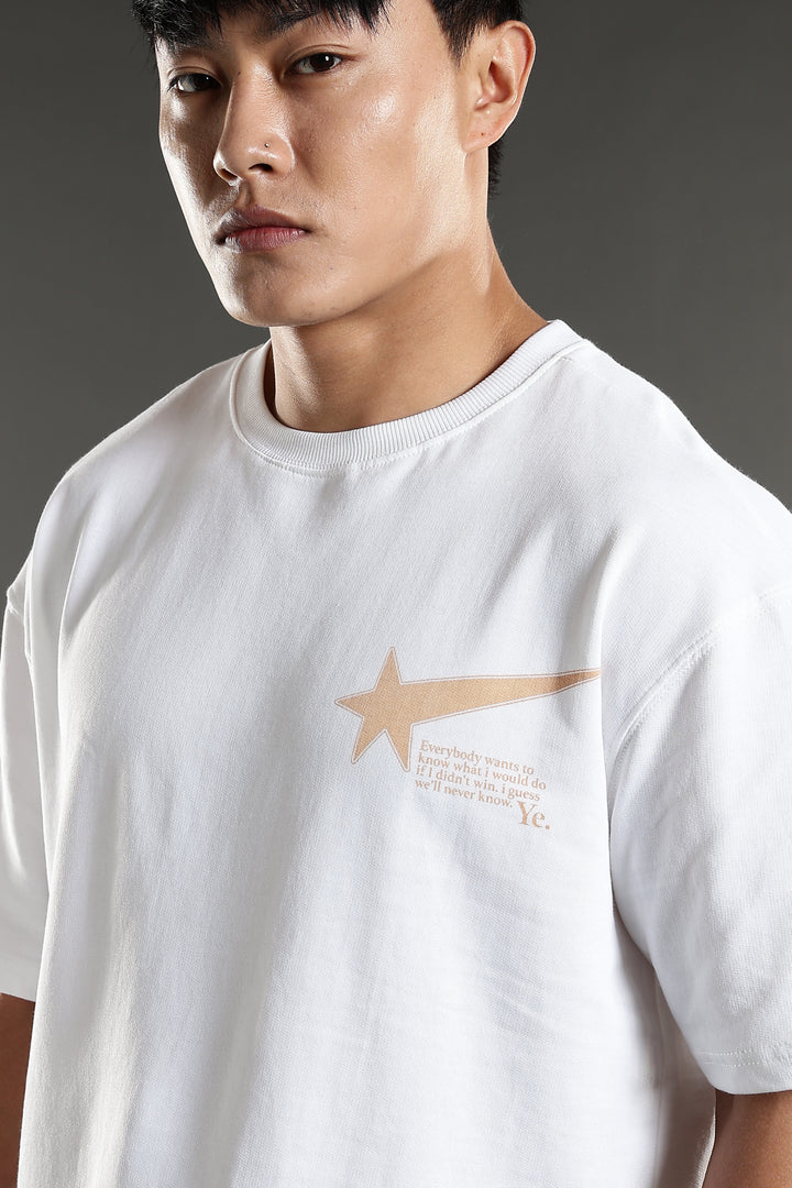 Kanye: White Oversized T-shirt