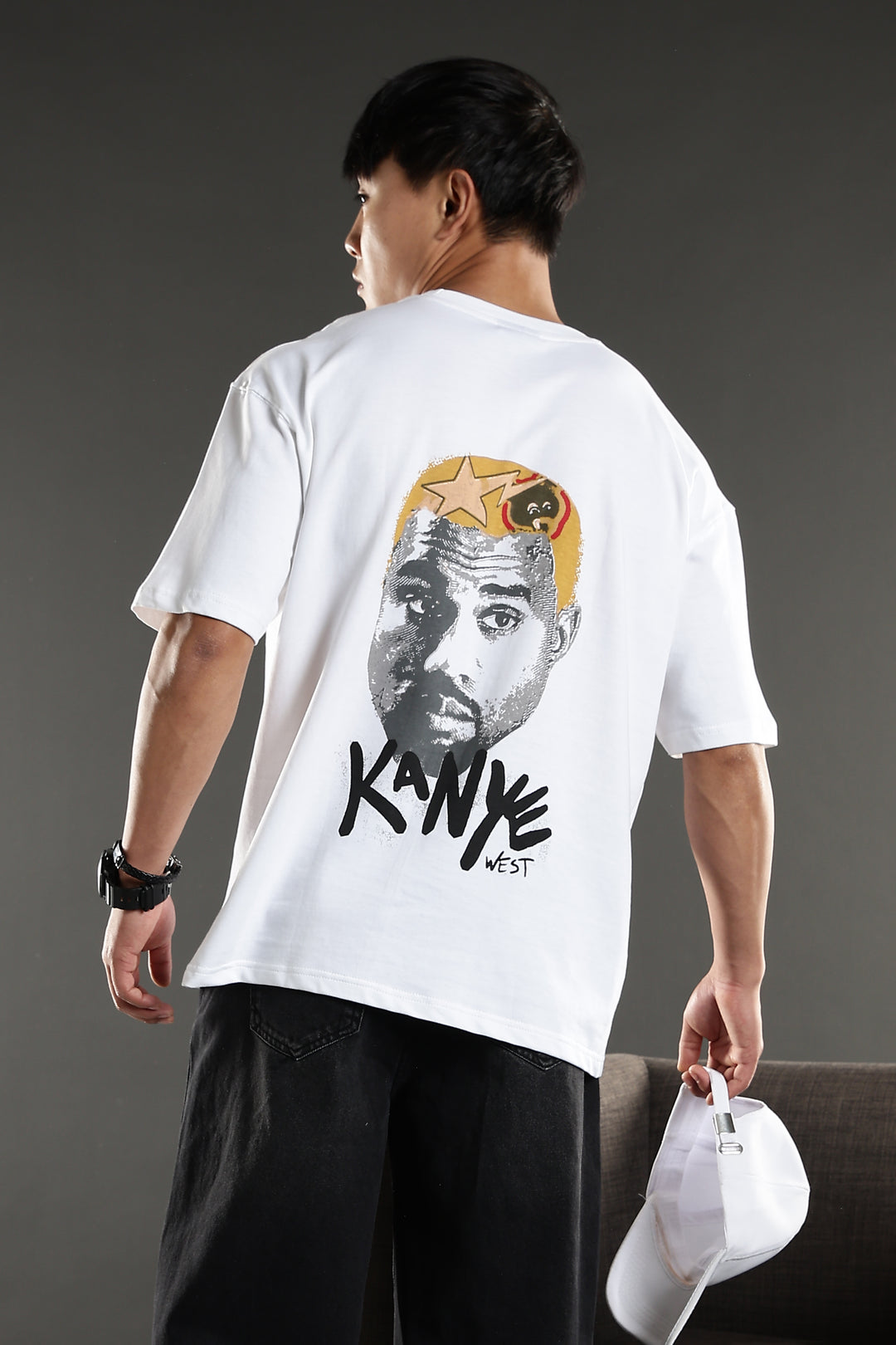Kanye: White Oversized T-shirt