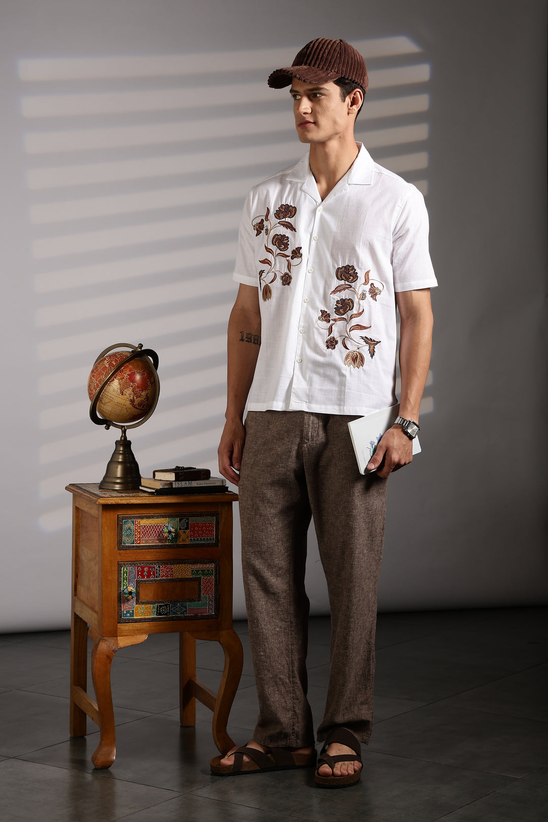Bronze Bloom Cuban Shirt