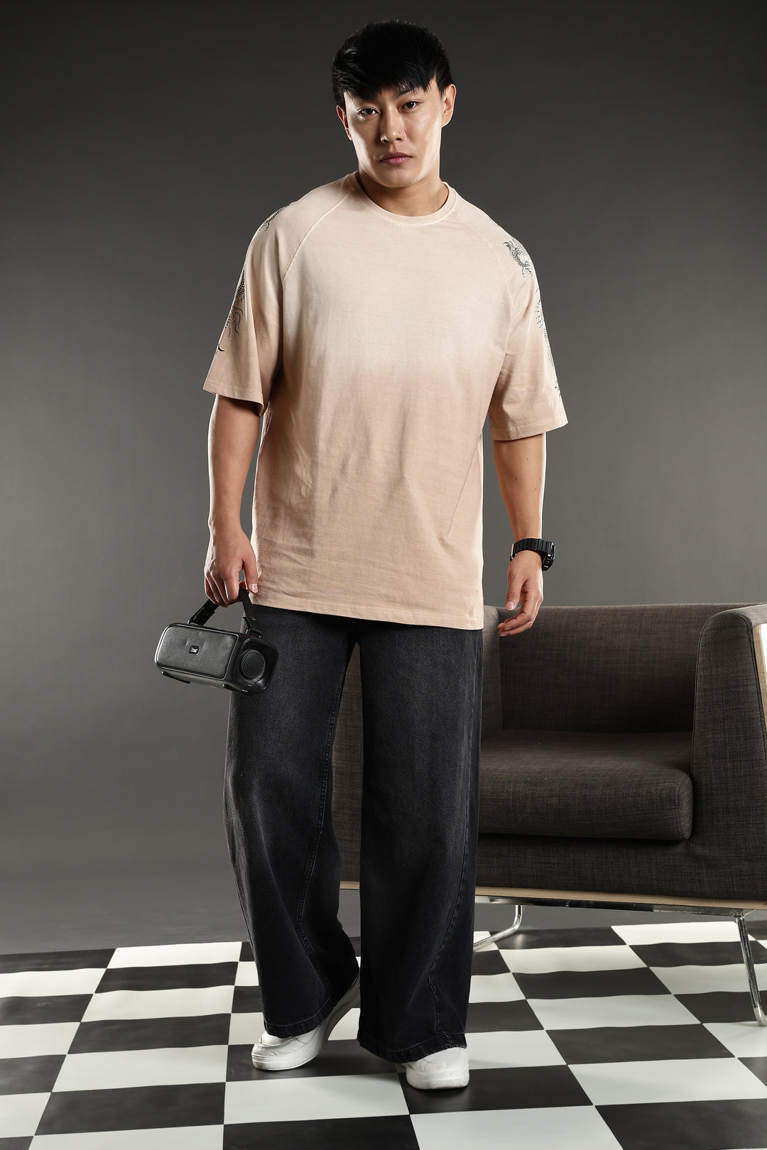 Furious Dragon: Ombre Oversized Tshirt