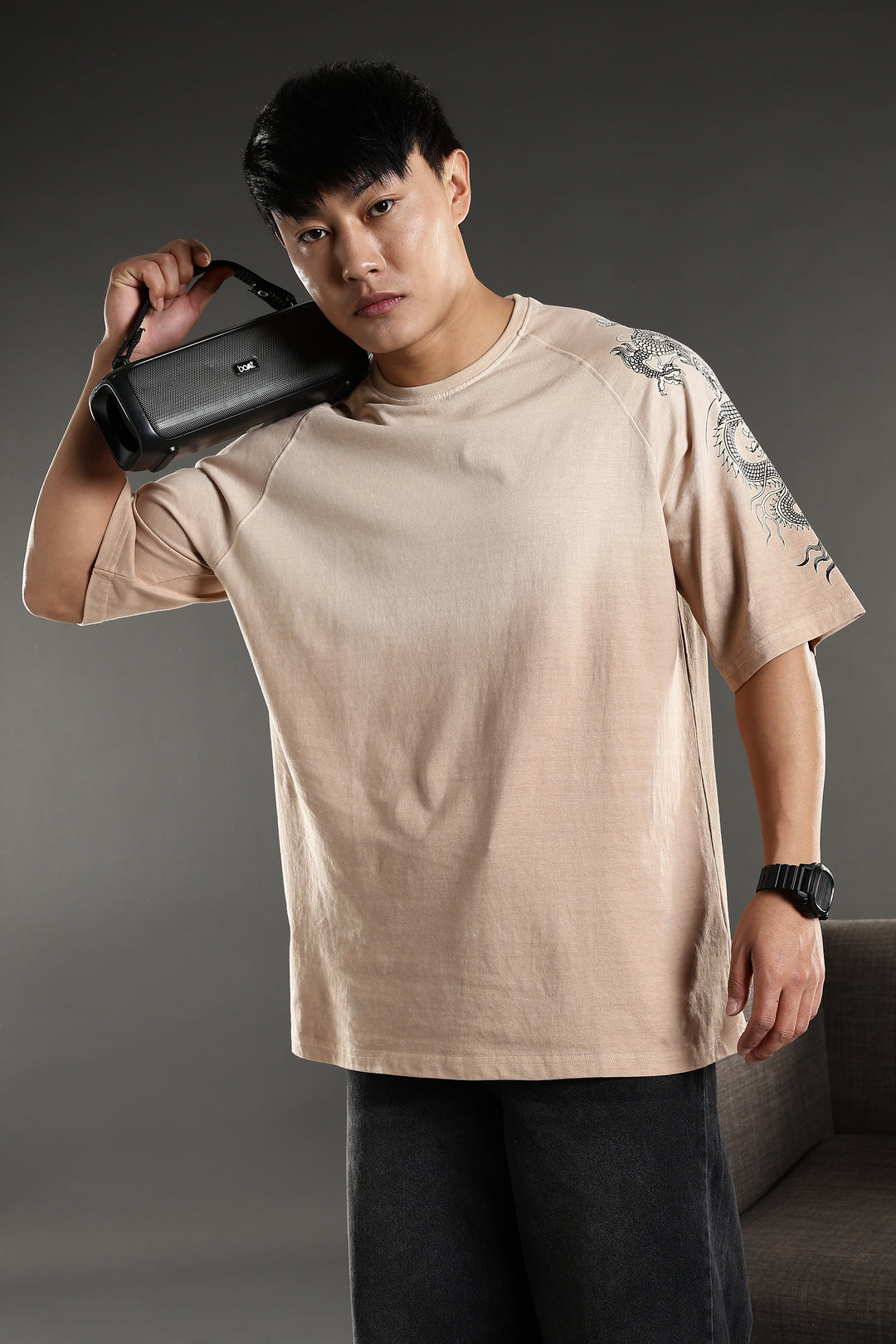 Furious Dragon: Ombre Oversized Tshirt