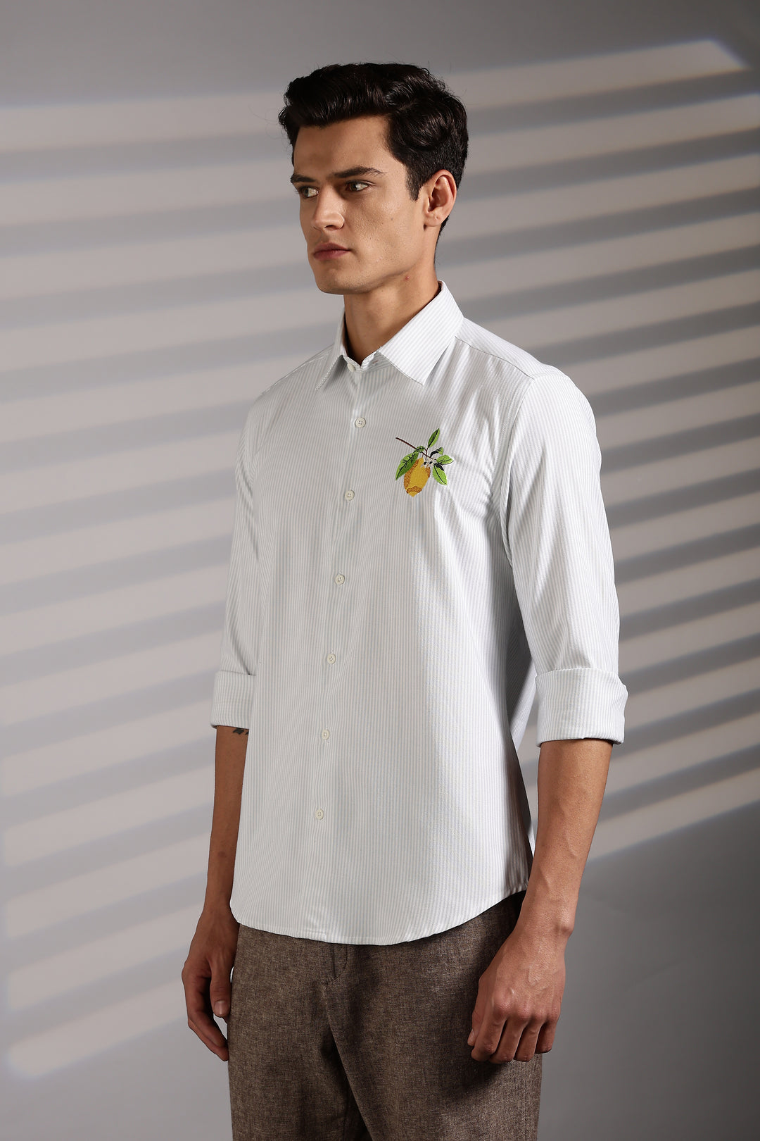 Lemon Embroidery Shirt