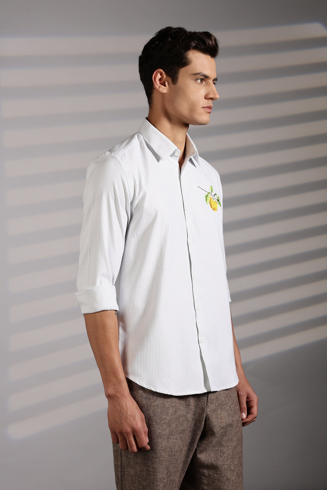 Lemon Embroidery Shirt