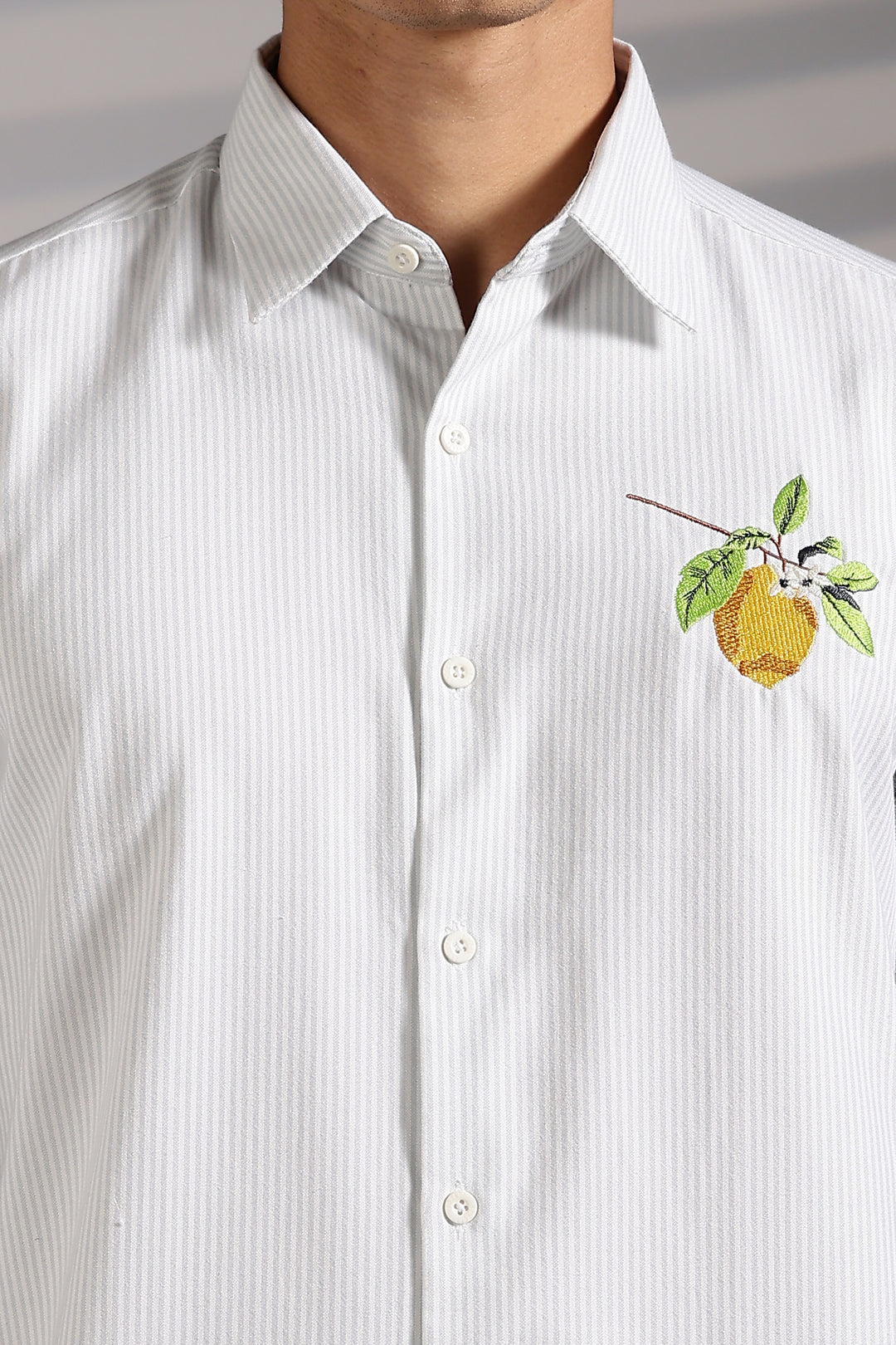 Lemon Embroidery Shirt