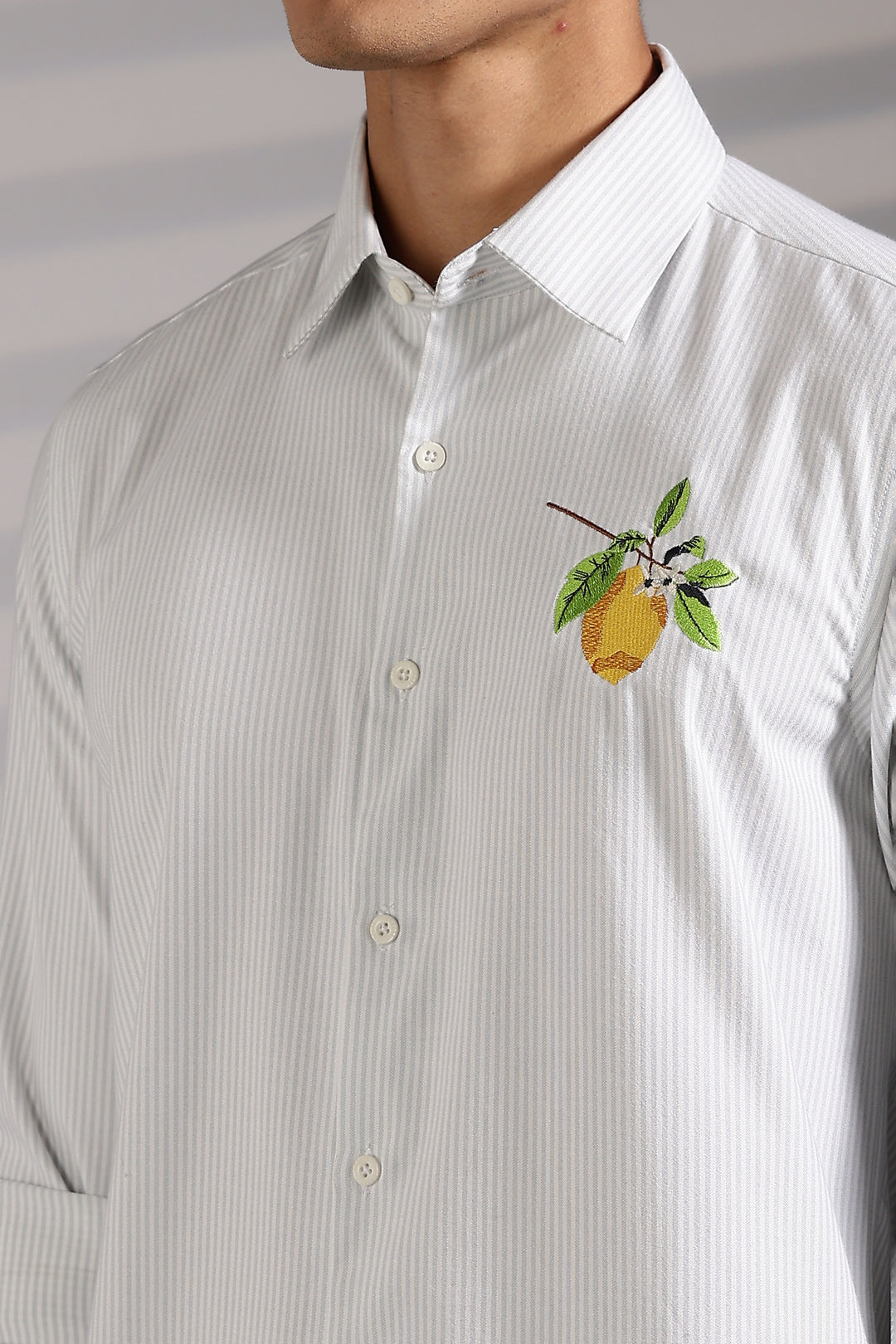 Lemon Embroidery Shirt
