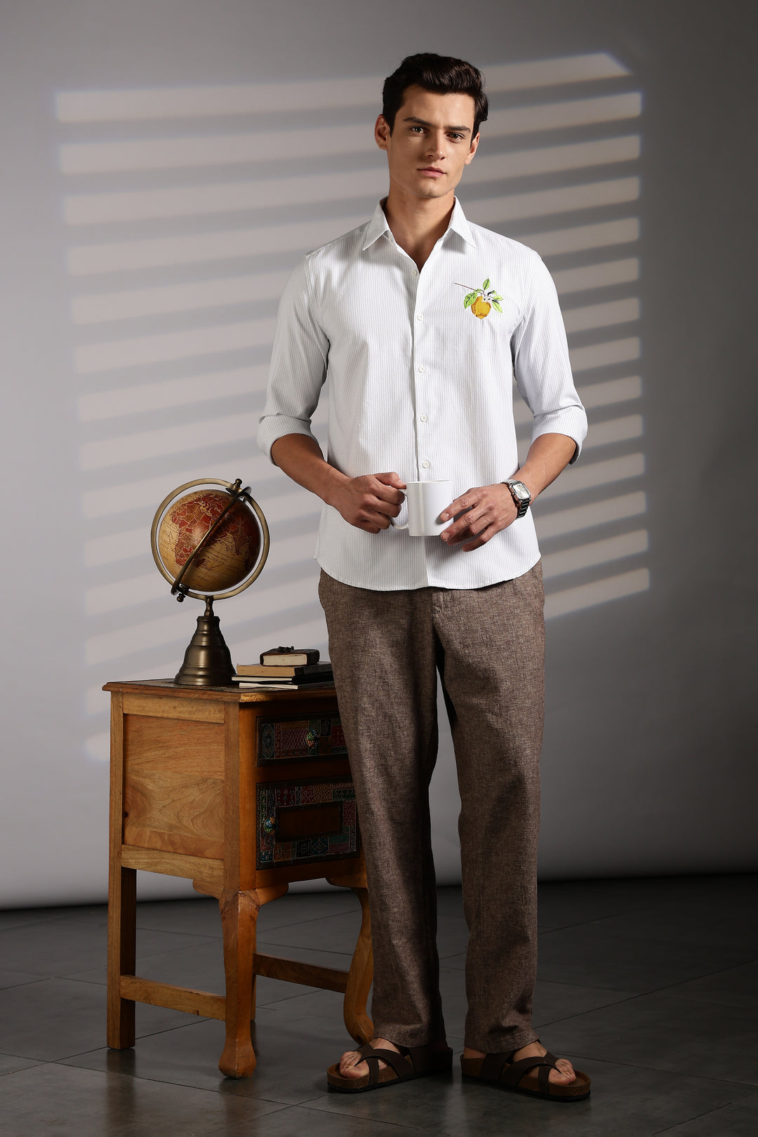 Lemon Embroidery Shirt
