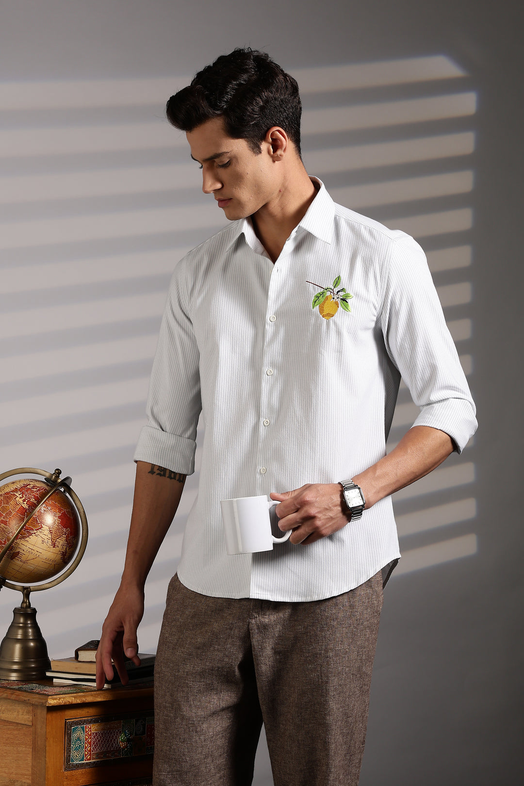 Lemon Embroidery Shirt