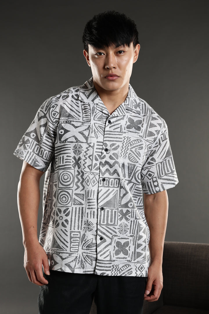 Chalk Cuban Shirt