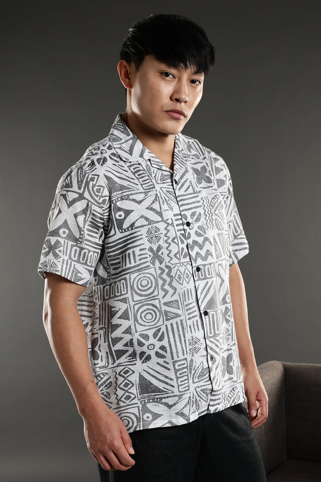 Chalk Cuban Shirt