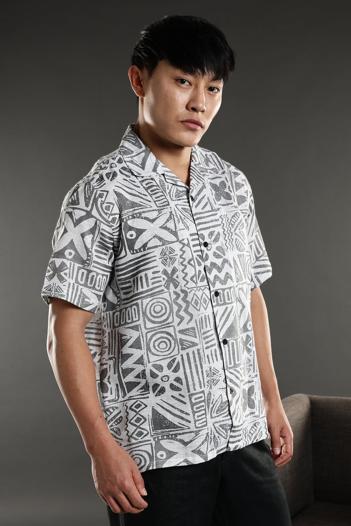 Chalk Cuban Shirt