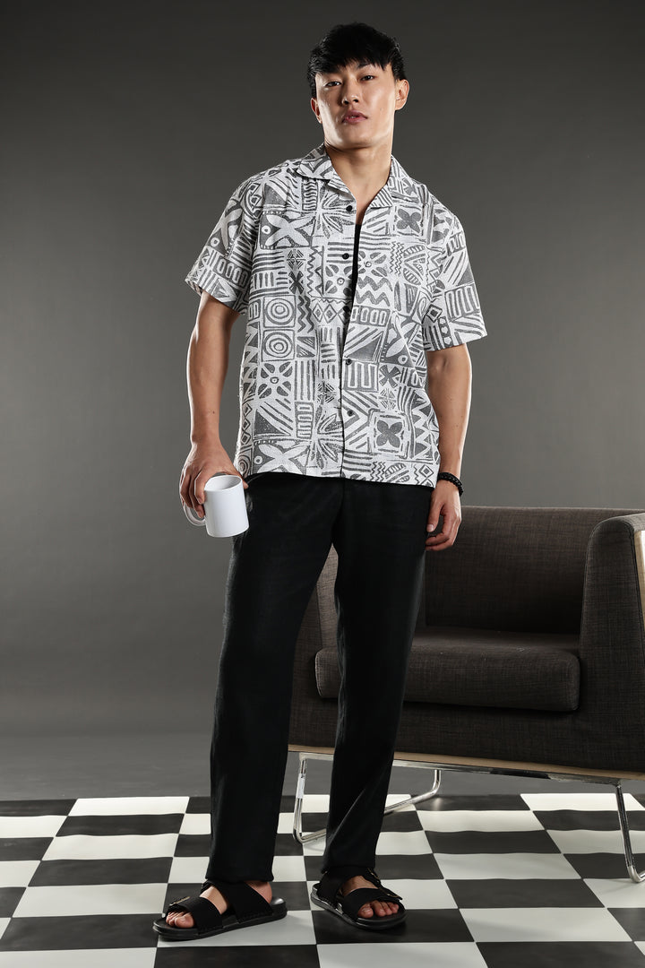 Chalk Cuban Shirt