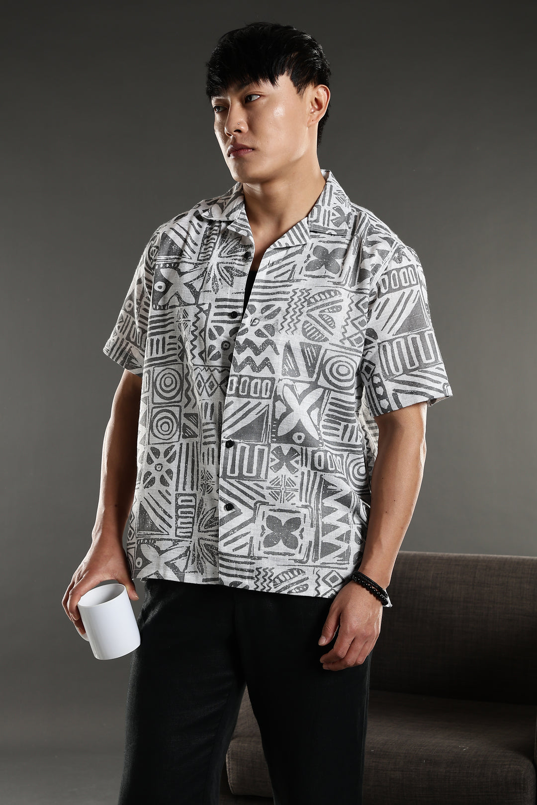 Chalk Cuban Shirt