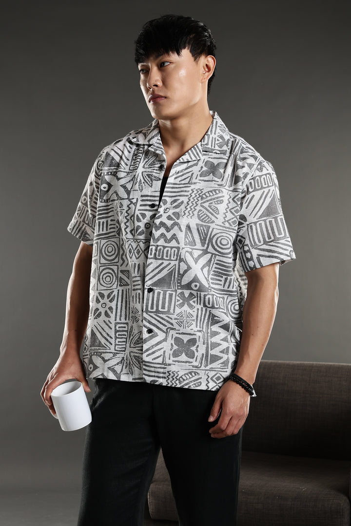 Chalk Cuban Shirt